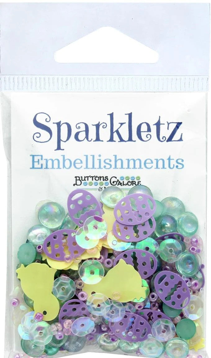 Buttons Galore Sparkletz Embellishments Happy Easter